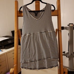 Torrid sz 5 black & white striped tank top